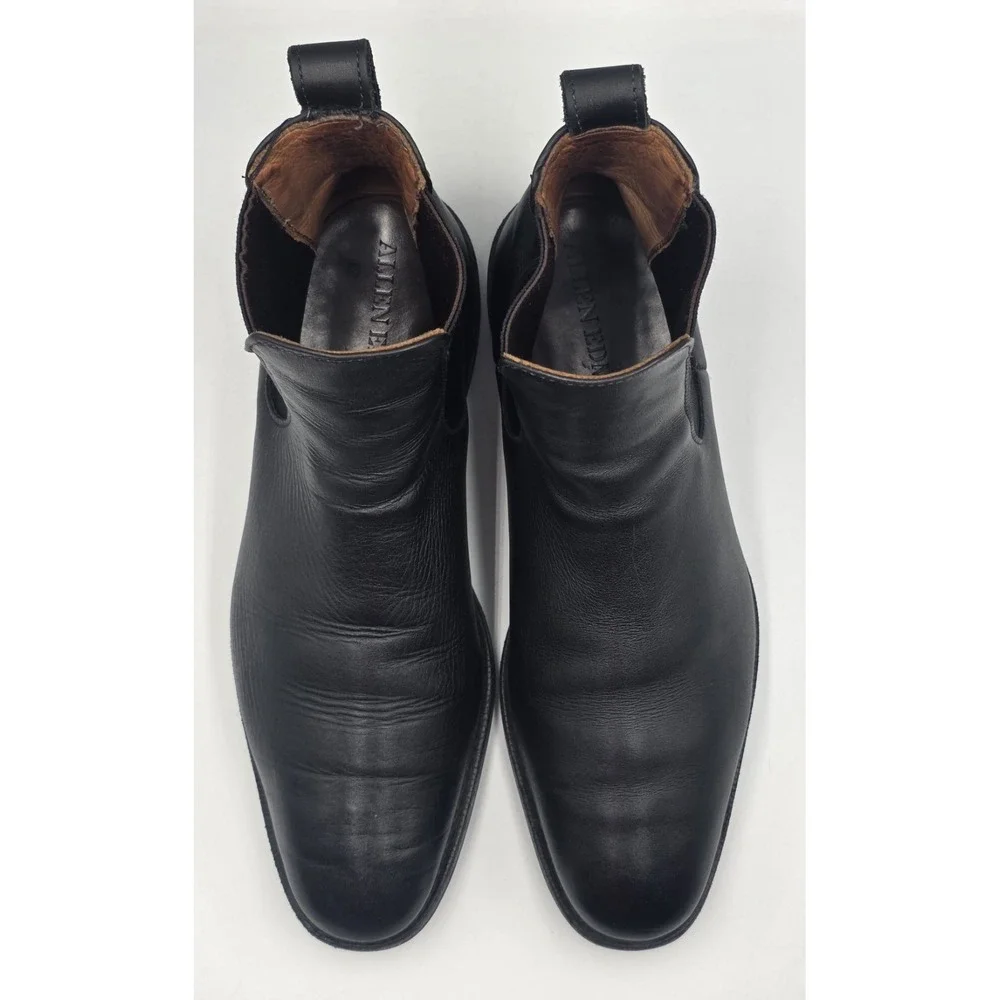 Allen Edmonds Liverpool Chelsea Boots Black Leather Men's 9.5 D USA 7522